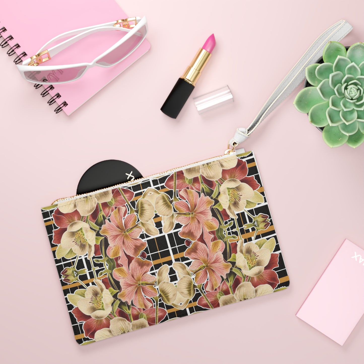 Botanica Plaid No. 1 Vegan Leather Wristlet