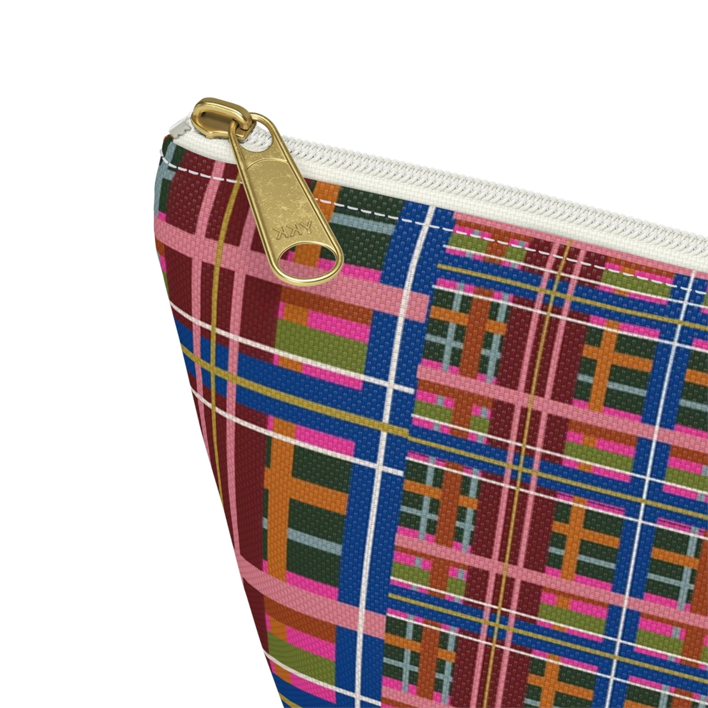 Pinky Blue Plaid Everyday Pouch