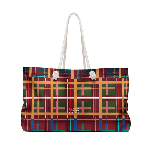 Multi Plaid No. 1 Weekender Tote