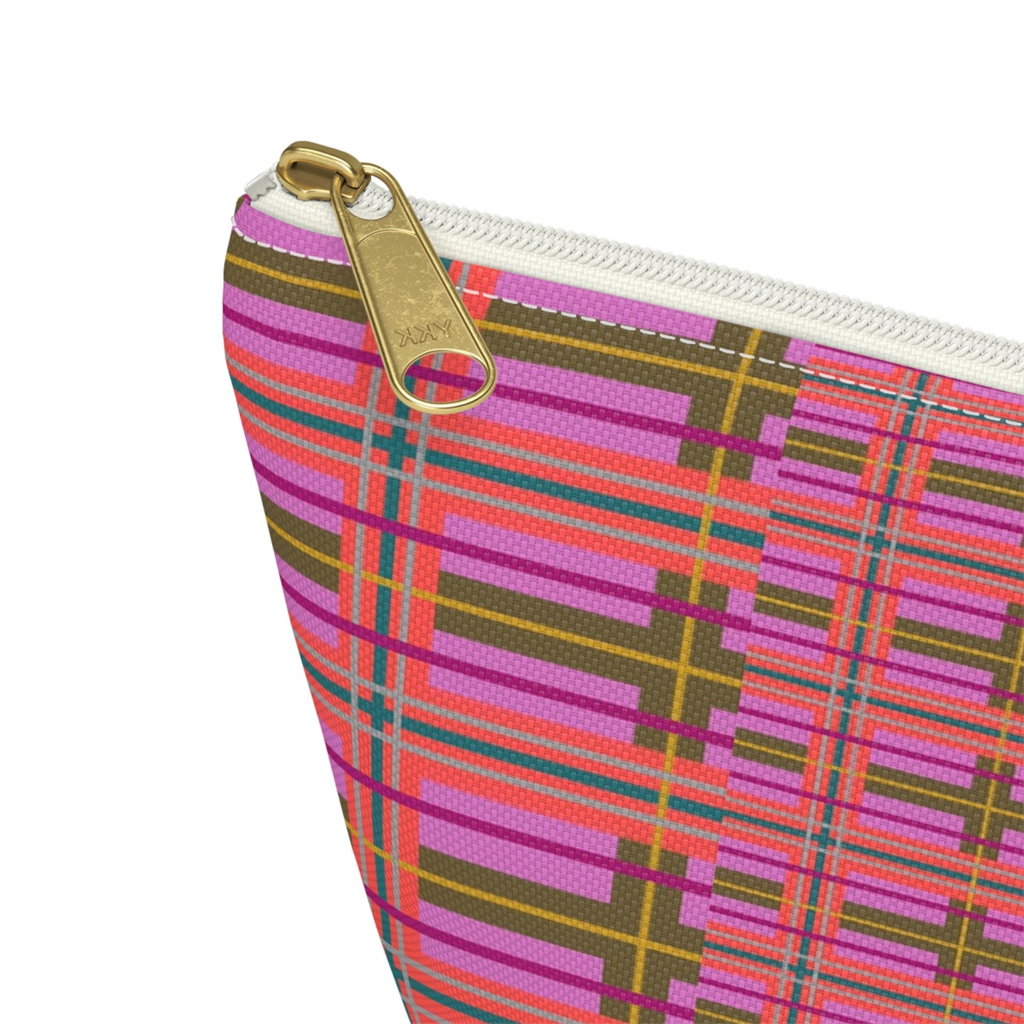 Pink Plaid Everyday Pouch