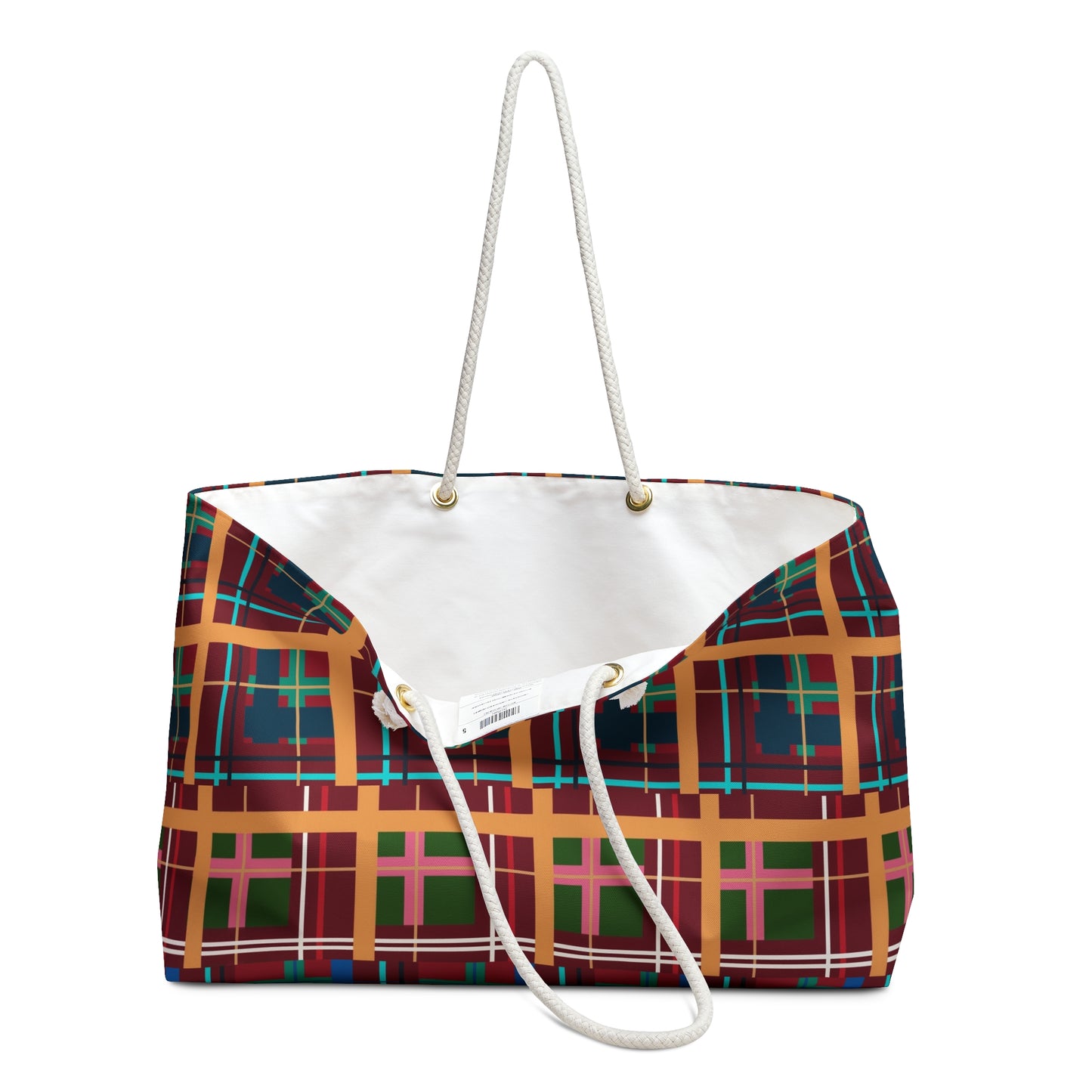 Multi Plaid No. 1 Weekender Tote