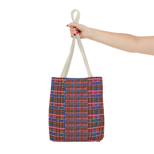 Pinky Blue Plaid Everyday Tote