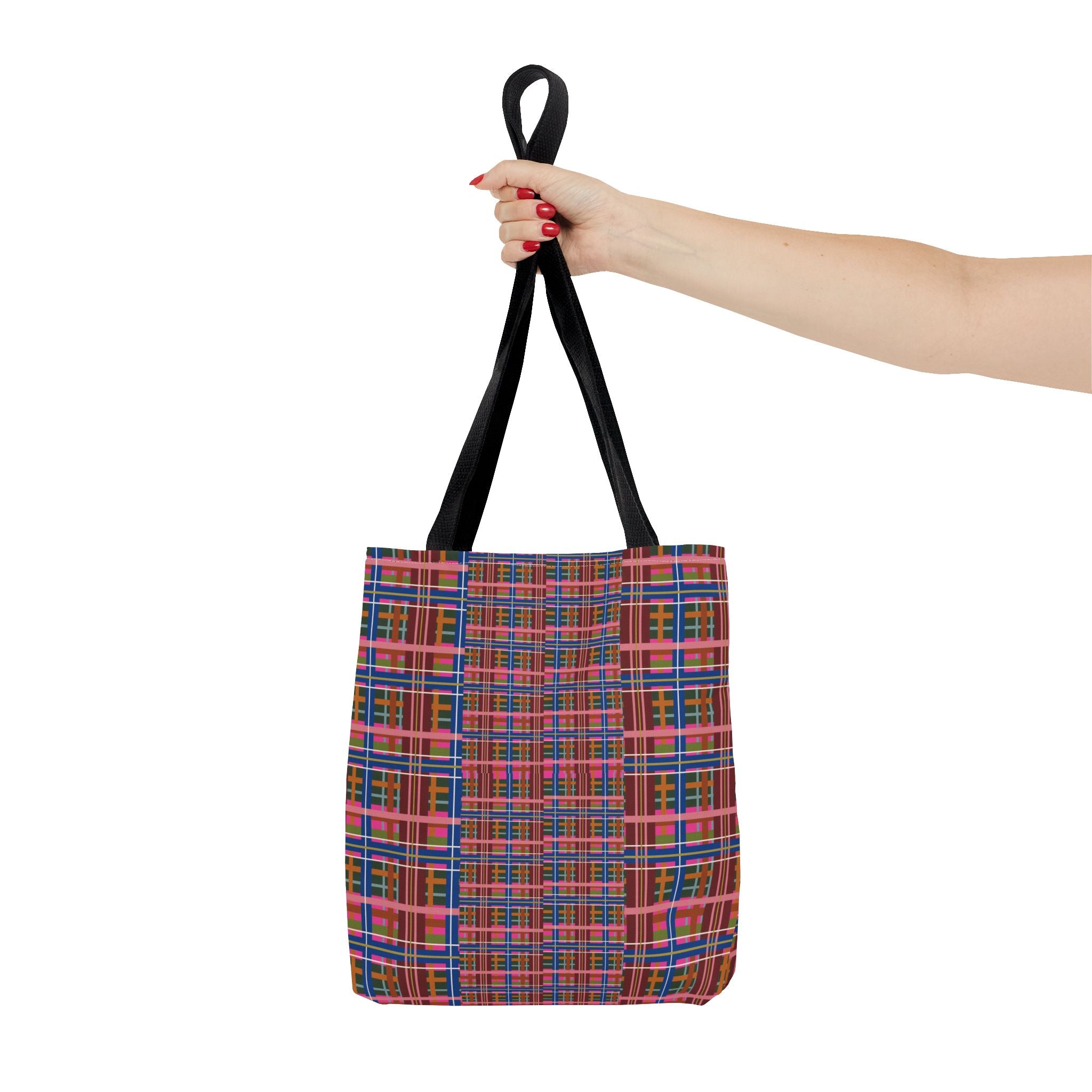 Pinky Blue Plaid Everyday Tote