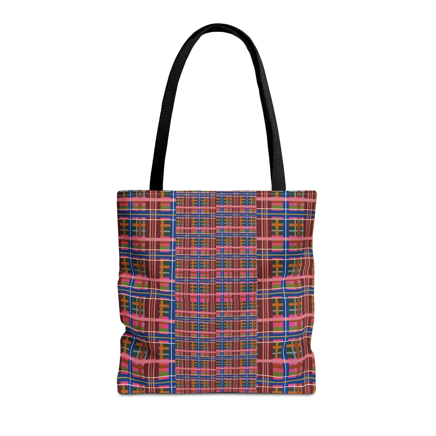 Pinky Blue Plaid Everyday Tote