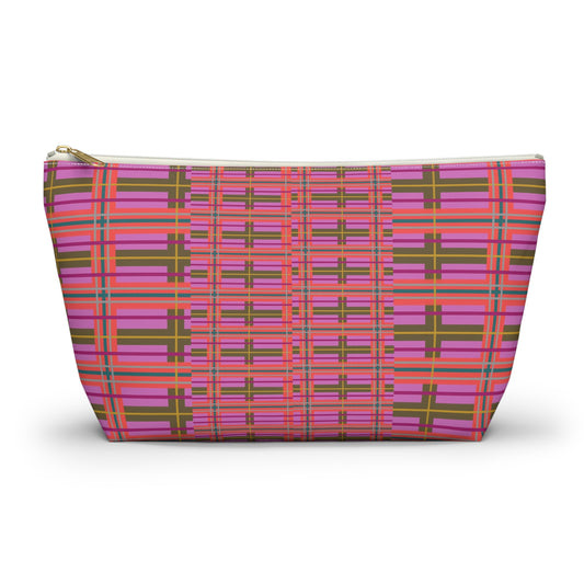 Pink Plaid Everyday Pouch