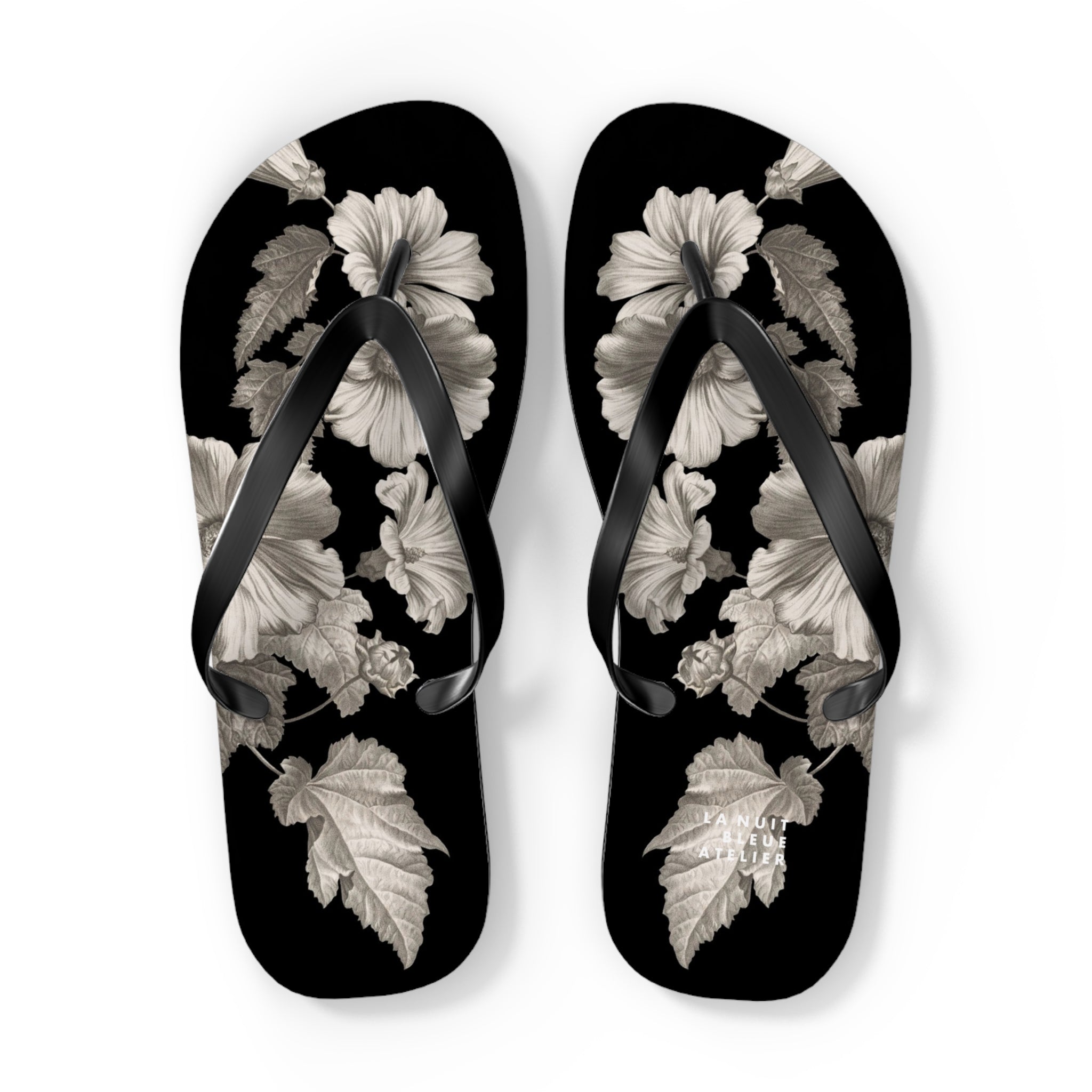 Noir Botanica No. 1 Flip Flops