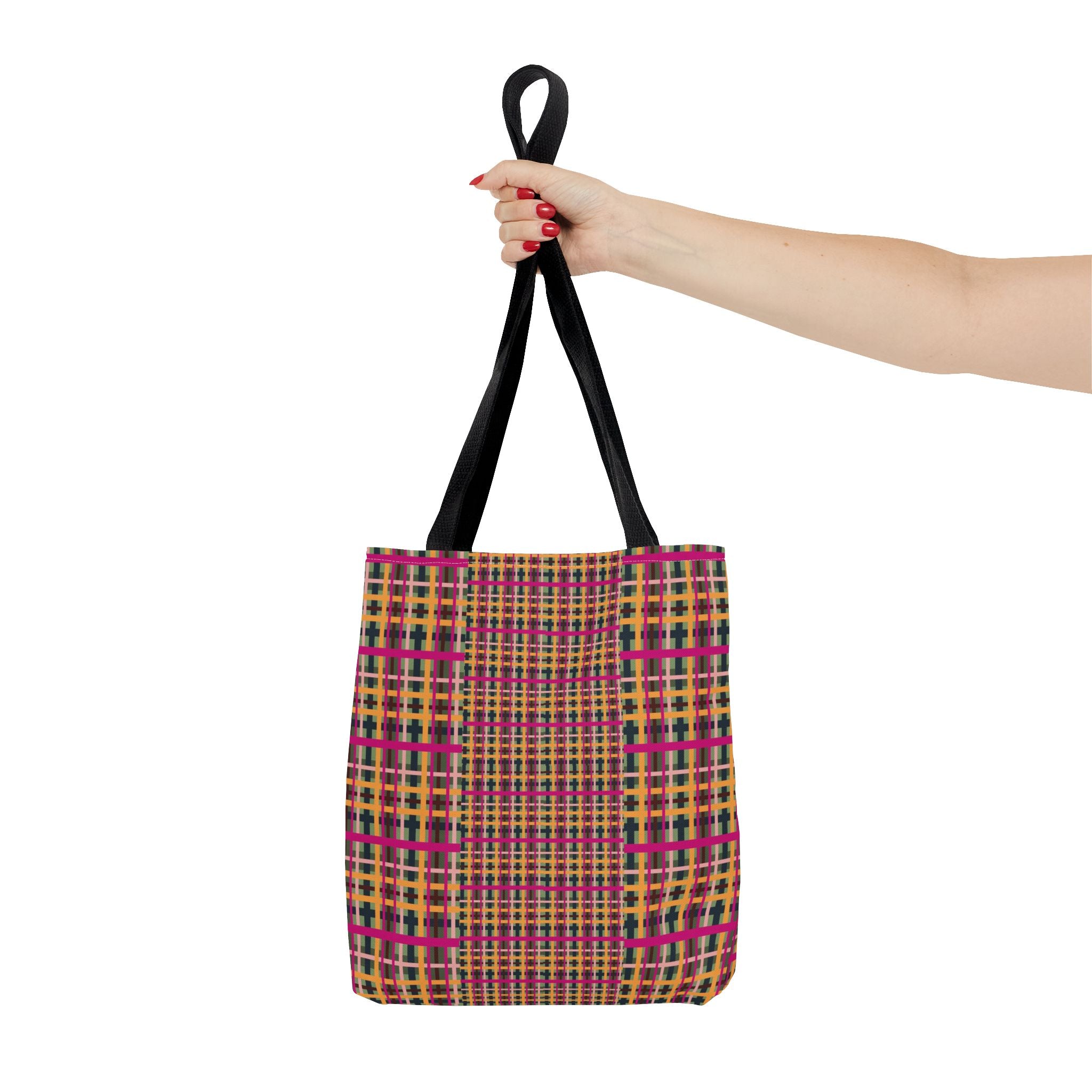 Fuchsia Plaid Everyday Tote