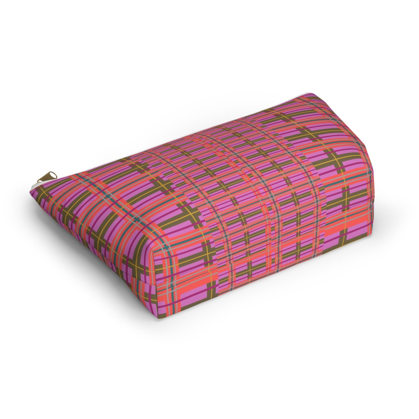 Pink Plaid Everyday Pouch