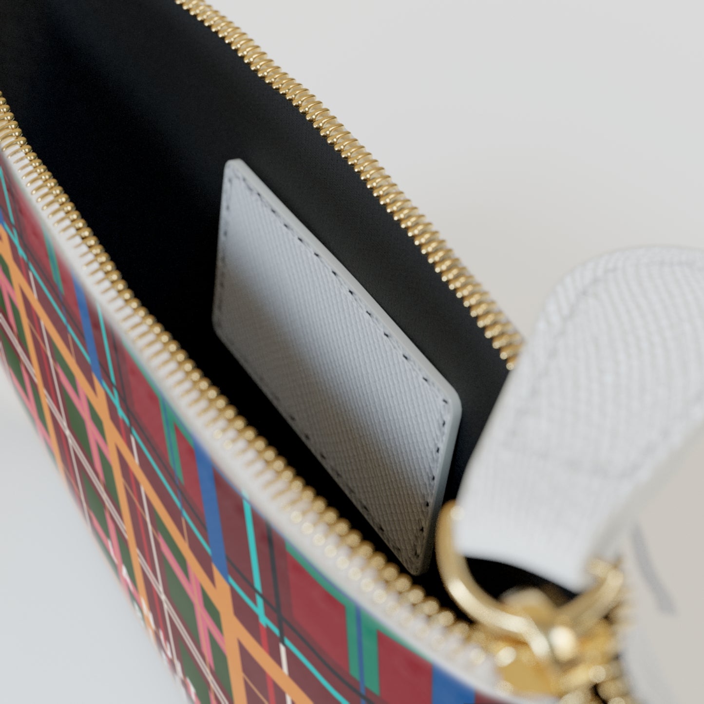 Multi Plaid No. 1 Mini Vegan Wallet