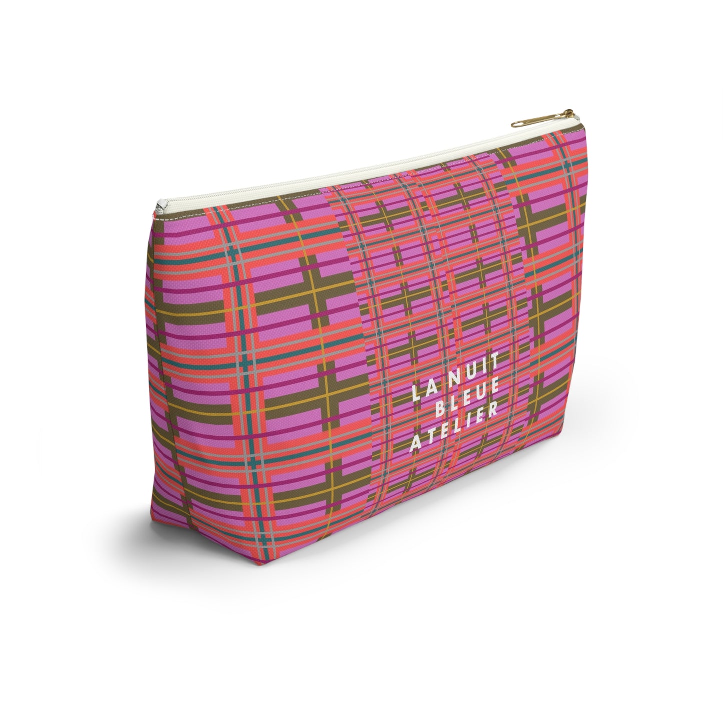 Pink Plaid Everyday Pouch