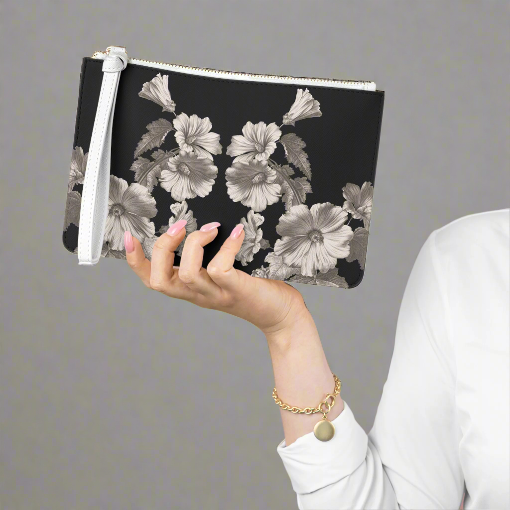 Noir Botanica No. 1.2 Vegan Leather Wristlet