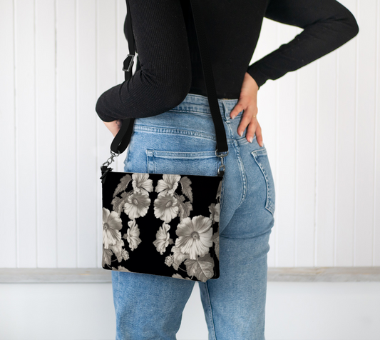 Noir Botanica No. 1.2 Vegan Leather Crossbody Purse