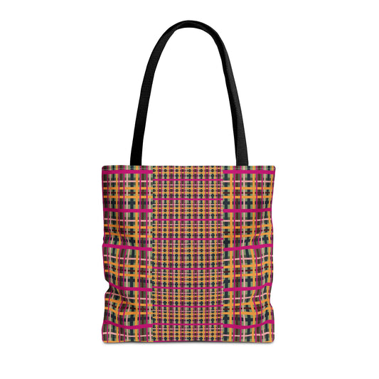 Fuchsia Plaid Everyday Tote