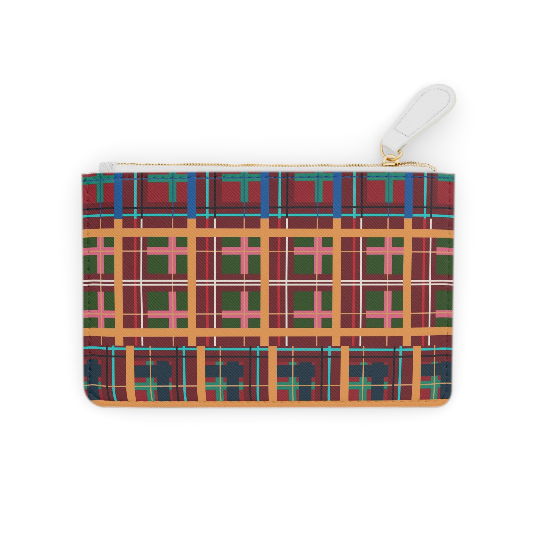 Multi Plaid No. 1 Mini Vegan Wallet