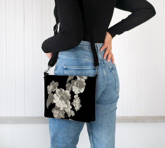 Noir Botanica No. 1 Vegan Leather Crossbody Purse