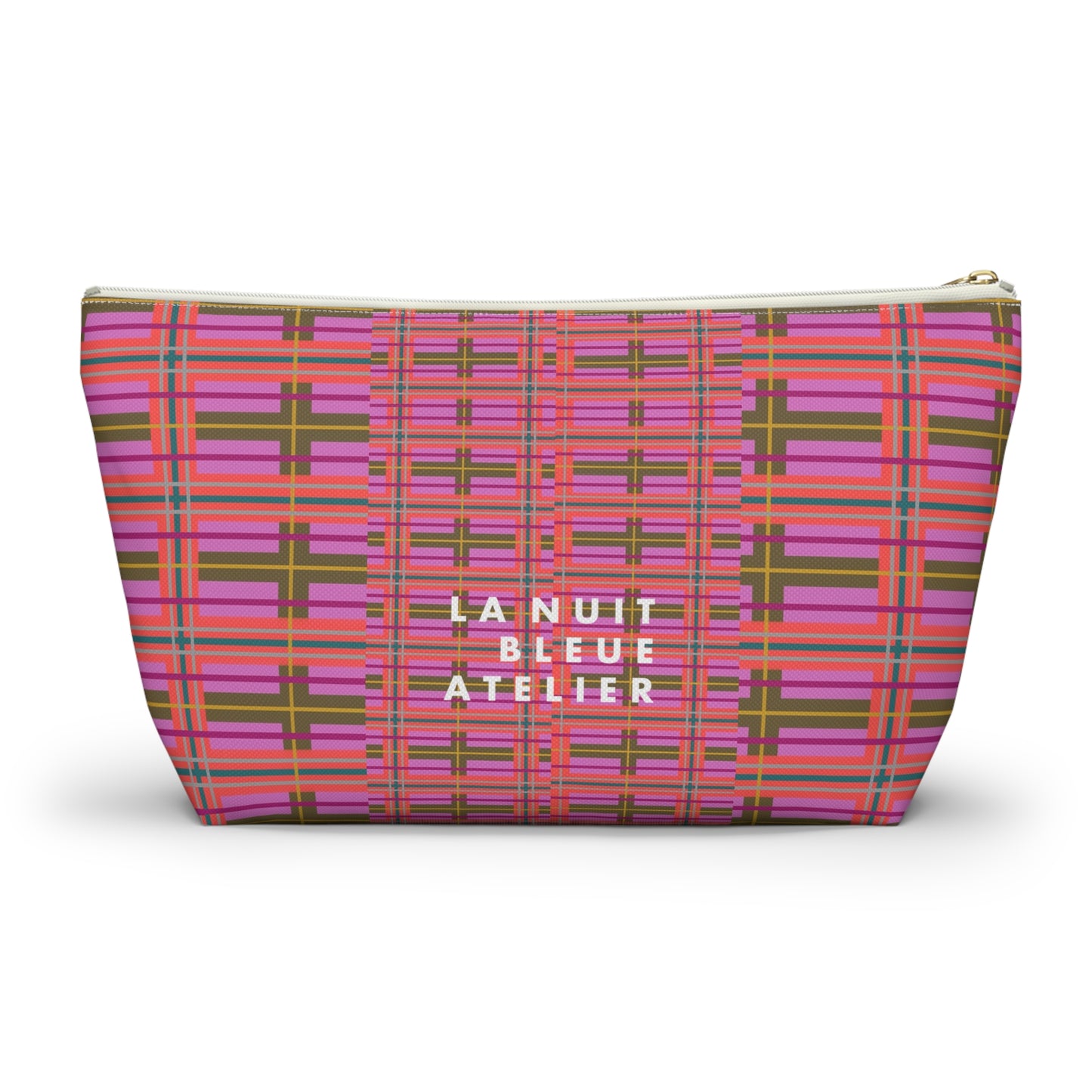 Pink Plaid Everyday Pouch