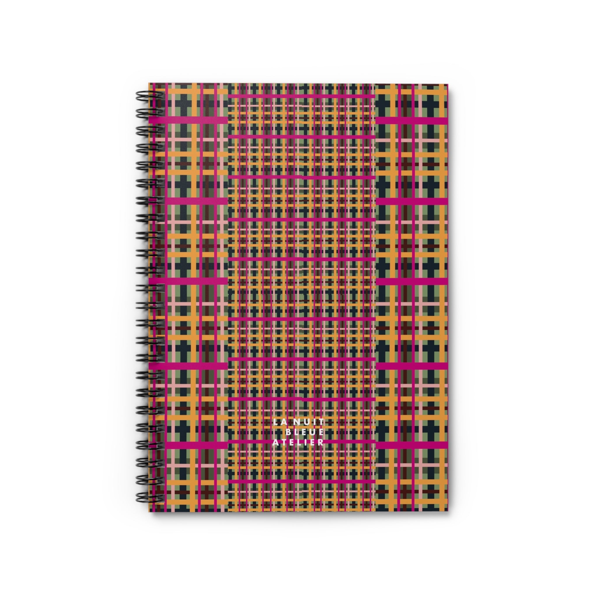 Fuchsia Plaid Spiral Notebook