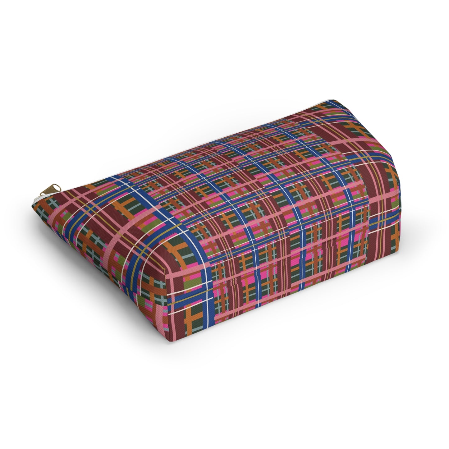 Pinky Blue Plaid Everyday Pouch