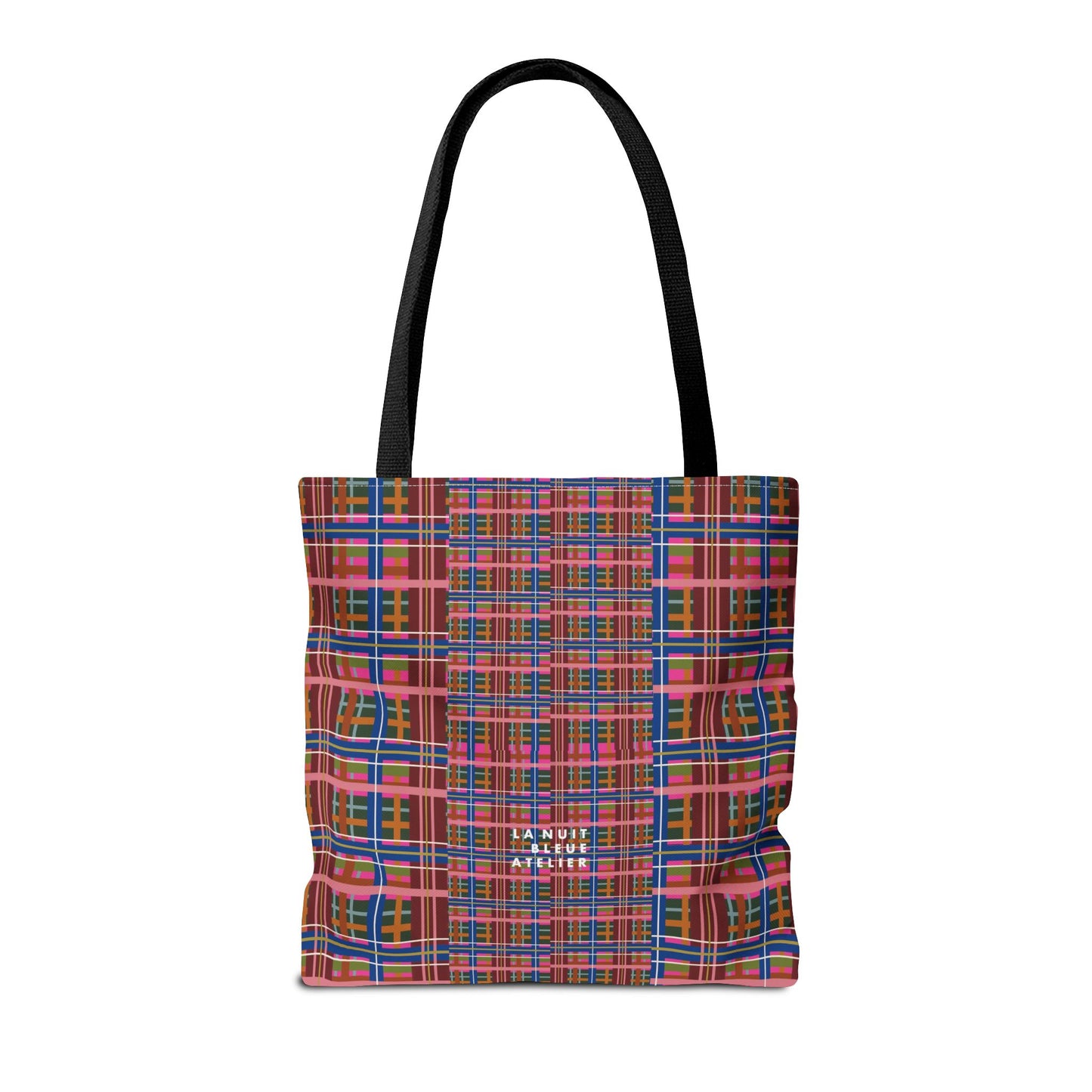 Pinky Blue Plaid Everyday Tote