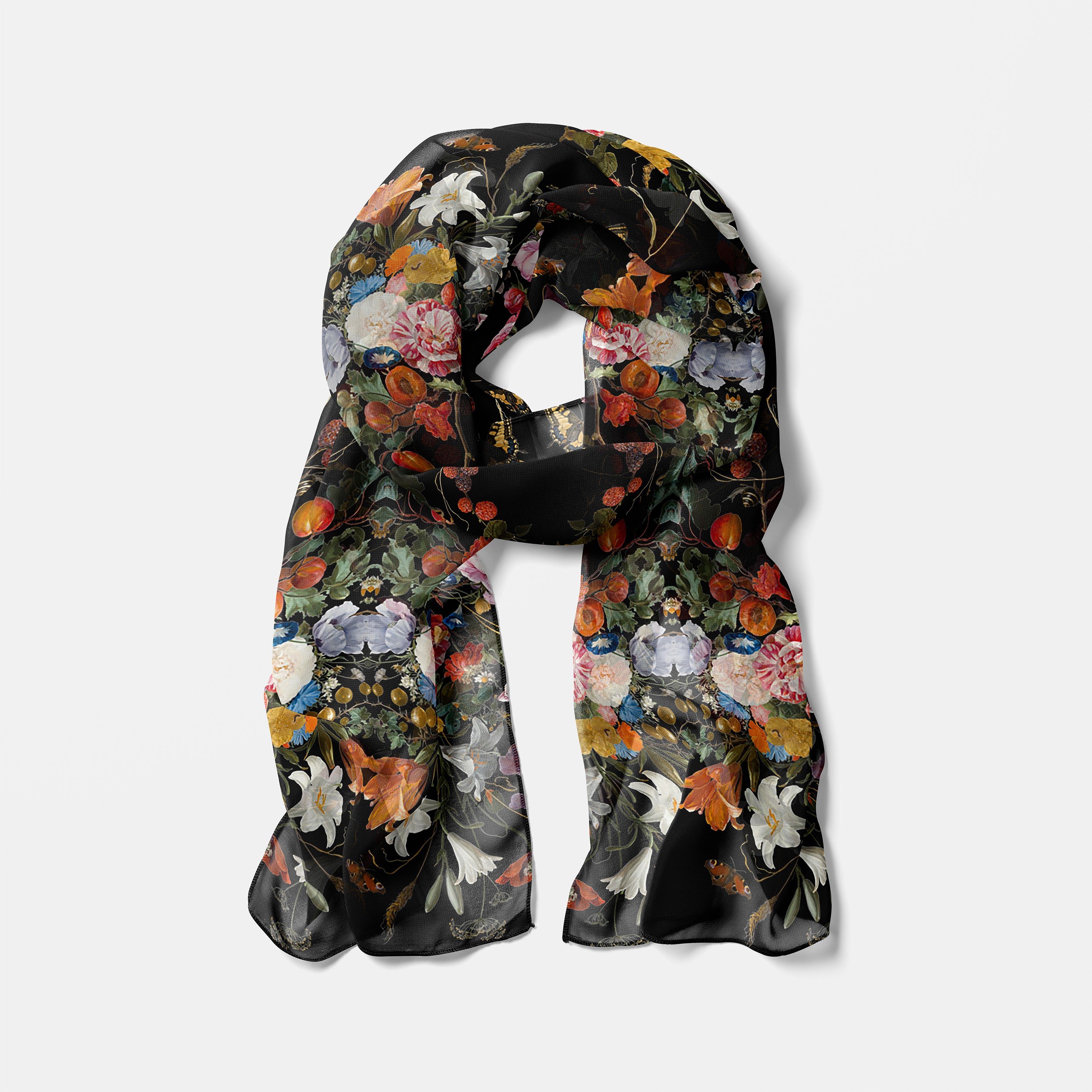 Dutch Redux No. 3 Chiffon Long Scarf