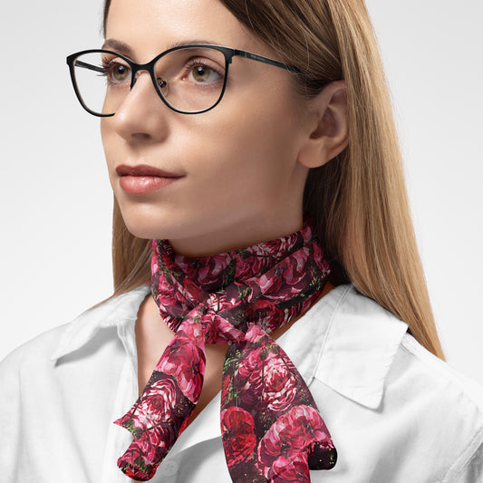 Floralis No. 25 Chiffon Long Scarf