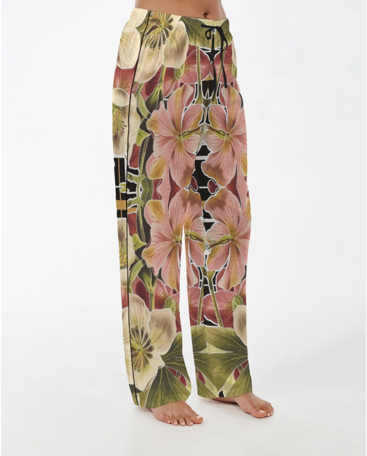 Botanica Plaid No. 1 Women's Silky Satin Pajama Pants