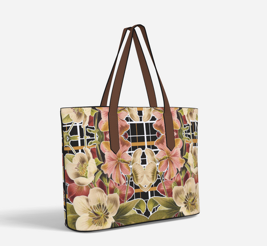 Botanica Plaid No. 1 Vegan Leather Tote