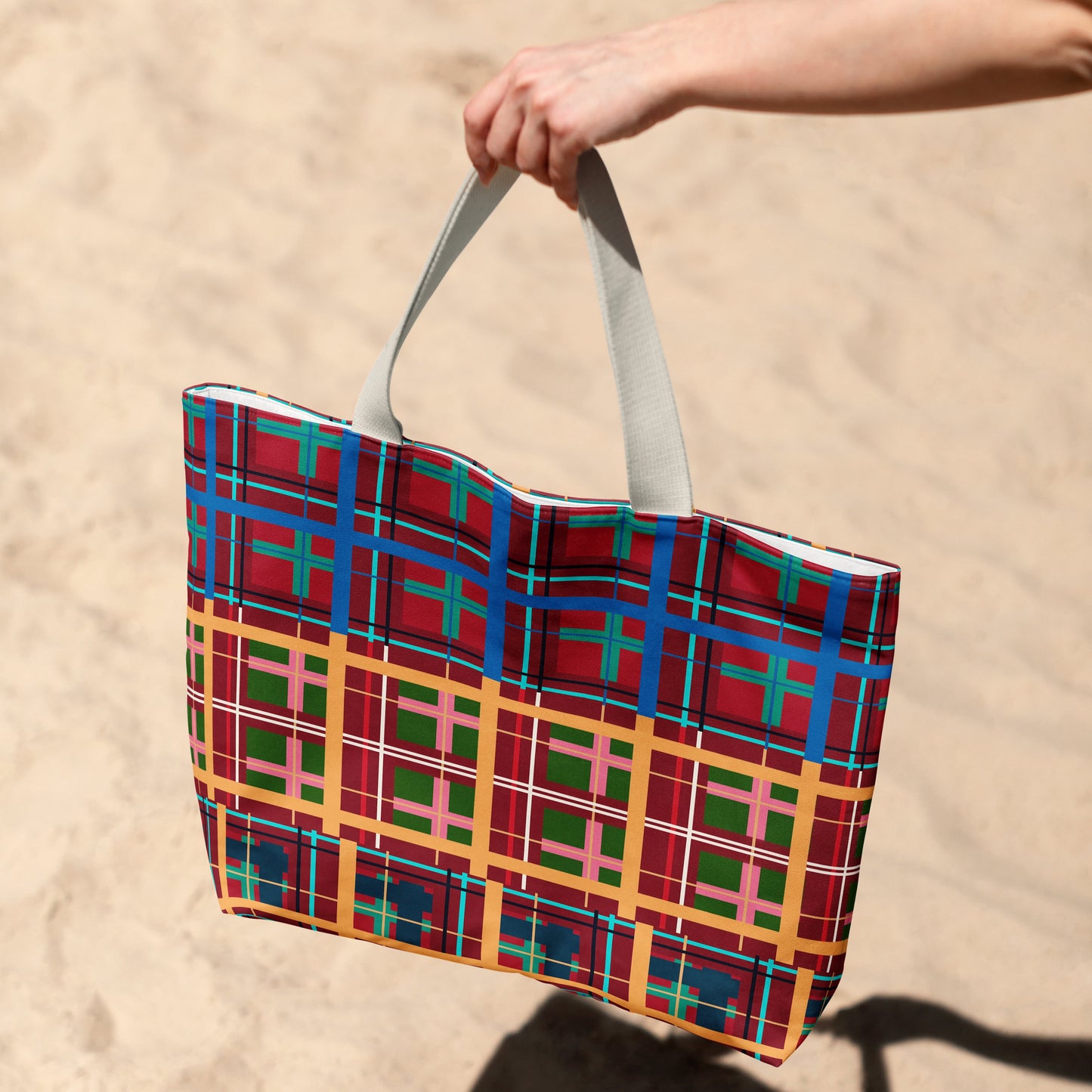 Multi Plaid No. 1 Everyday Market Tote