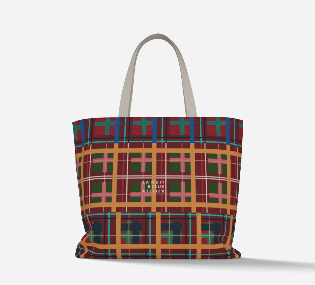 Multi Plaid No. 1 Everyday Market Tote