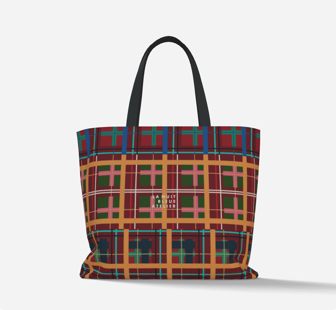 Multi Plaid No. 1 Deluxe Market Tote