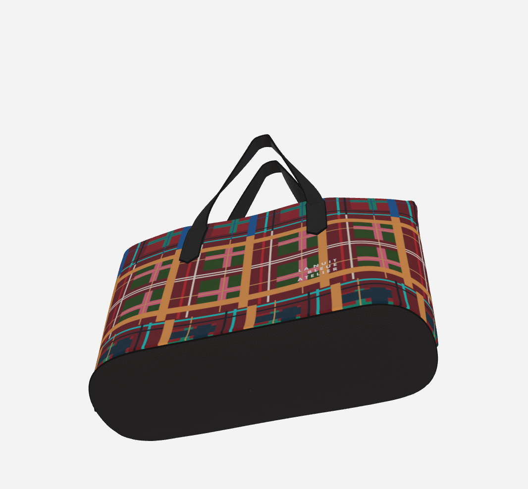 Multi Plaid No. 1 Vegan Leather Tote