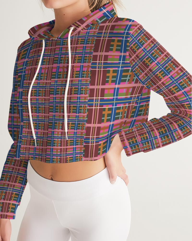 That Plaid Life | Women's Crop Hoodies