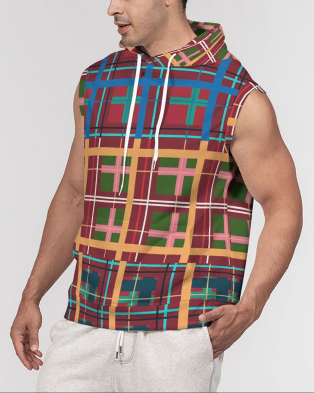 That Plaid Life | Men's Sleeveless Hoodies