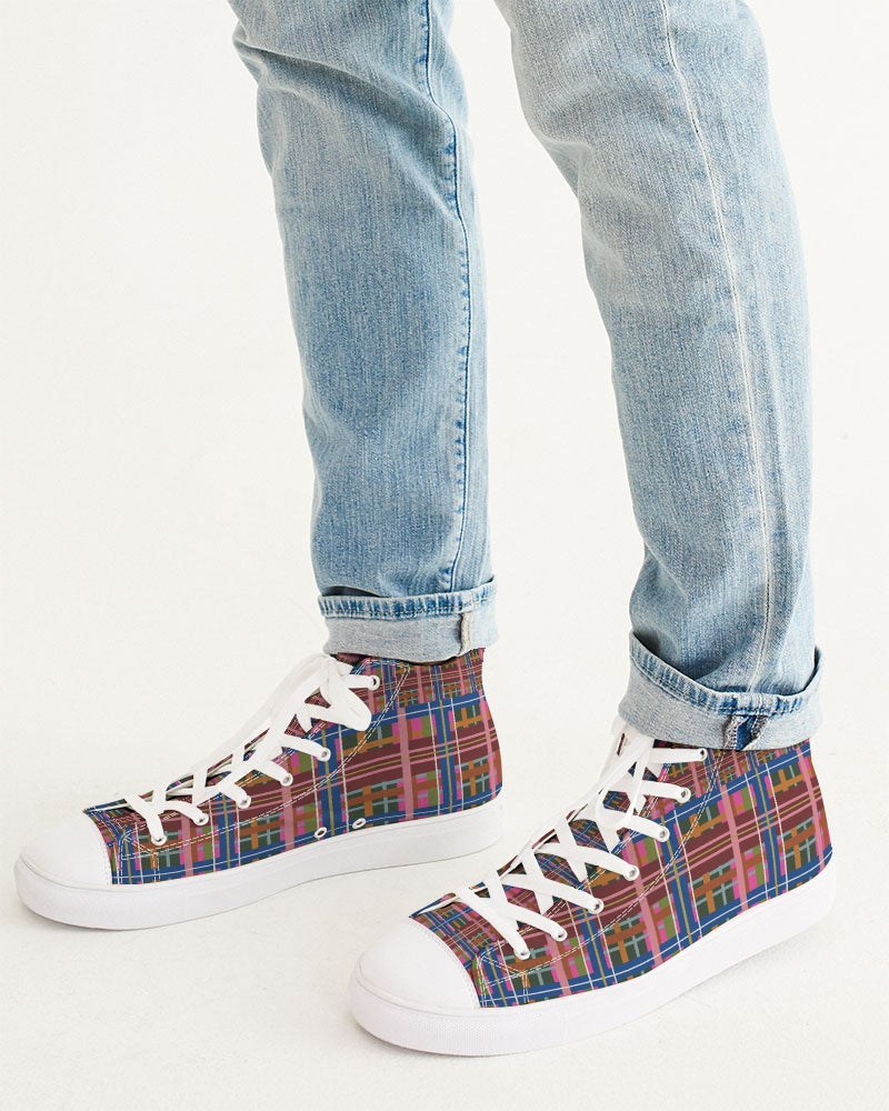 That Plaid Life | Men's High Top Sneakers