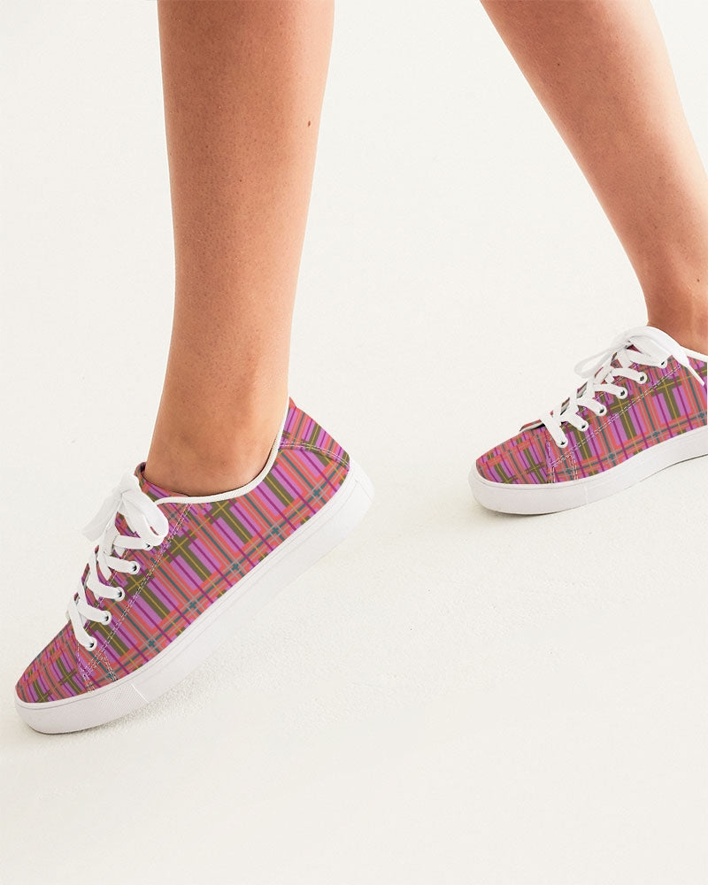That Plaid Life | Women's Vegan Leather Sneakers