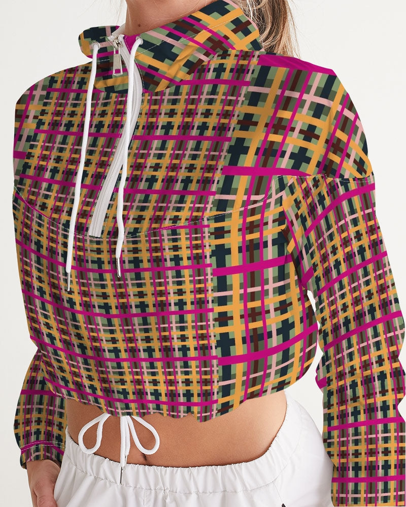 That Plaid Life | Women's Crop Windbreakers