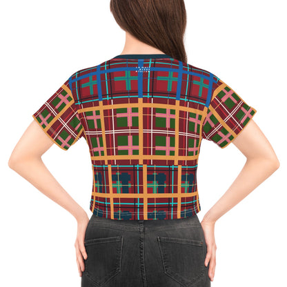 Multi Plaid No. 1 Lightweight Crop Tee