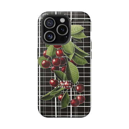 Cherry Plaid Impact-Resistant Phone Case