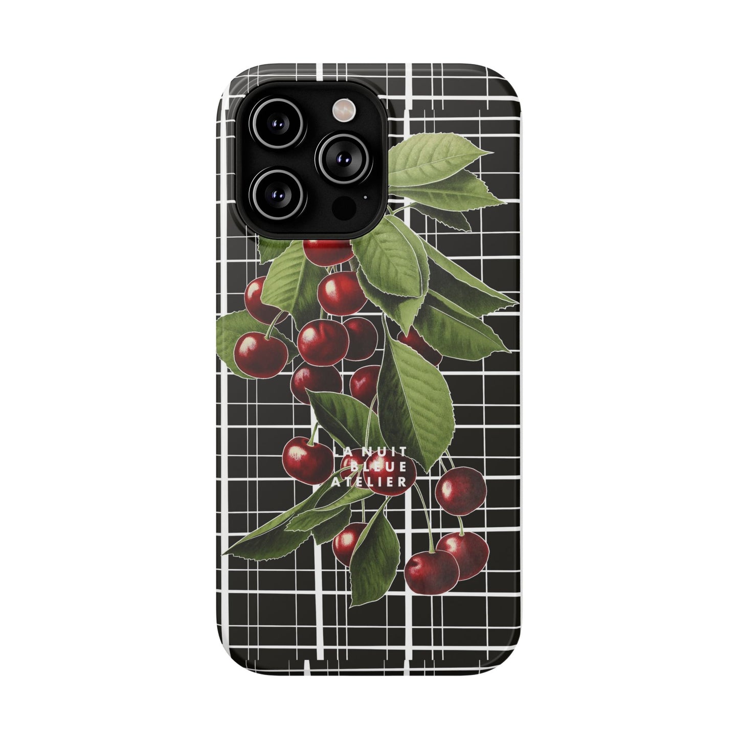 Cherry Plaid Impact-Resistant Phone Case