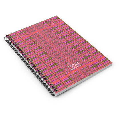 Pink Plaid Spiral Notebook