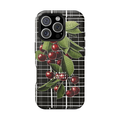 Cherry Plaid Impact-Resistant Phone Case