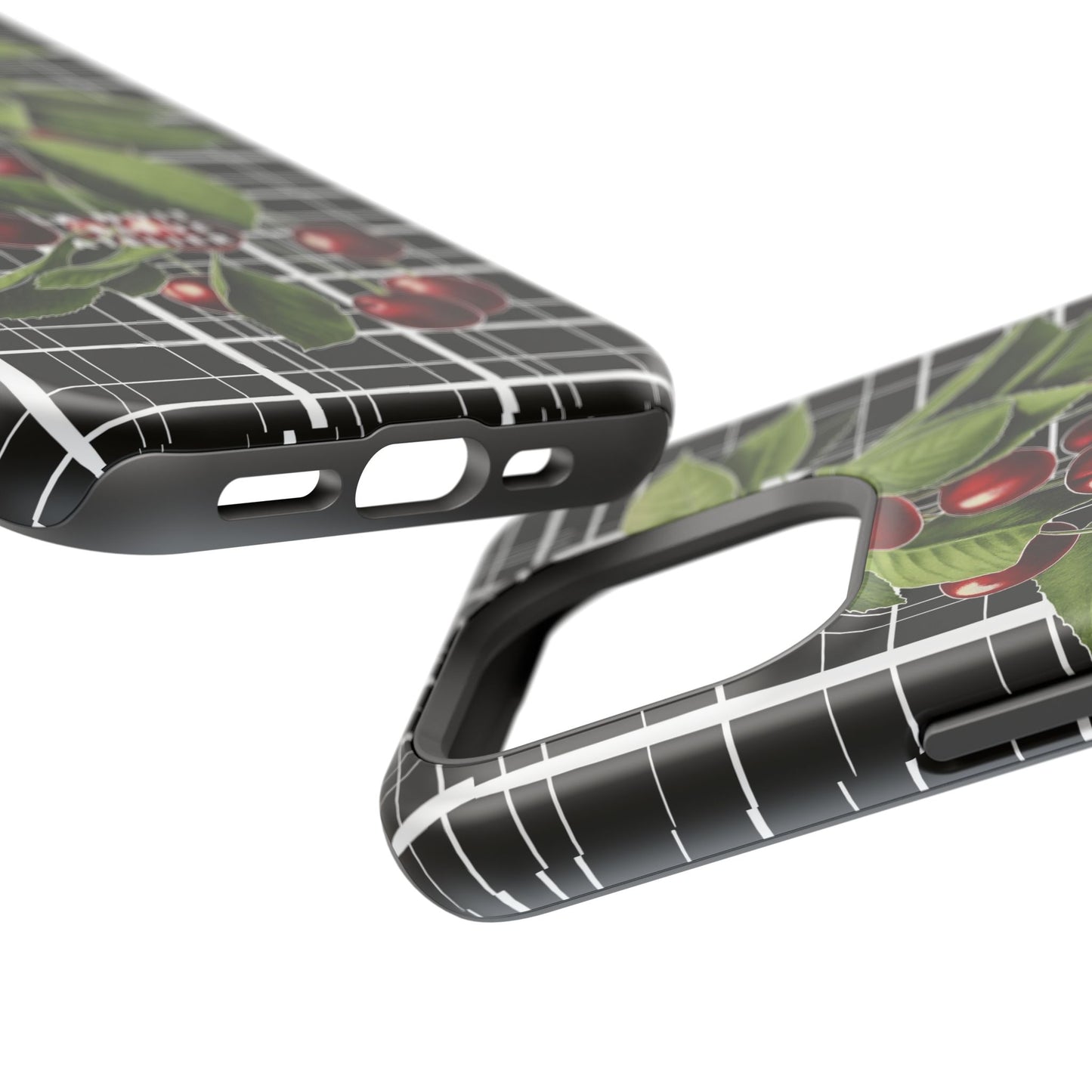 Cherry Plaid Impact-Resistant Phone Case