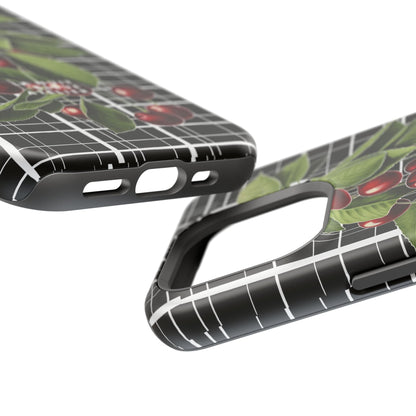 Cherry Plaid Impact-Resistant Phone Case