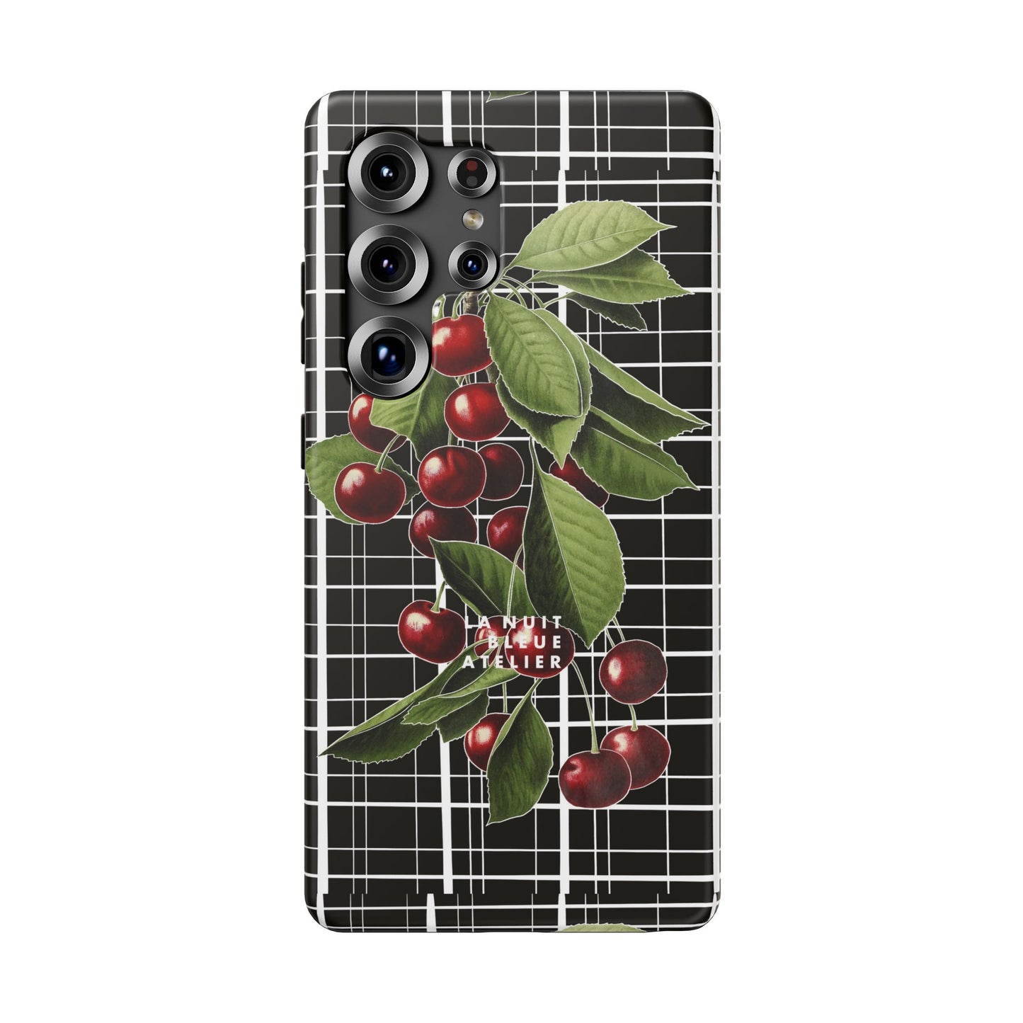 Cherry Plaid Impact-Resistant Phone Case