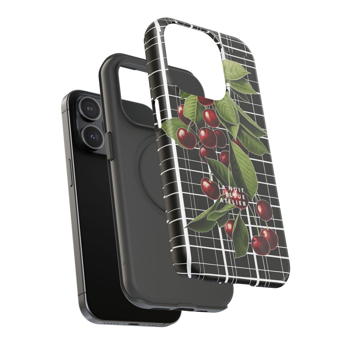 Cherry Plaid Impact-Resistant Phone Case