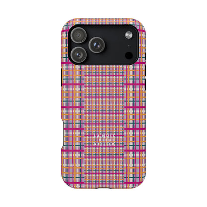 Purple-ish Plaid Impact-Resistant Phone Case