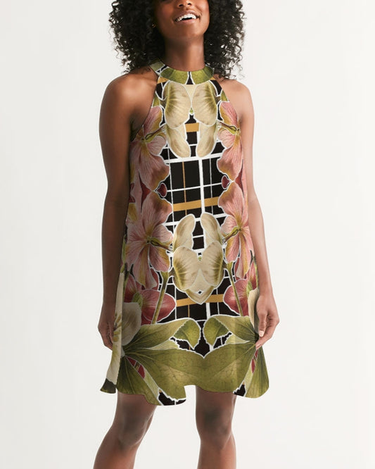 ladies halter dresses Beyond Yoga SoftWash Linen Halter Dress