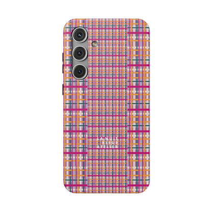 Purple-ish Plaid Impact-Resistant Phone Case