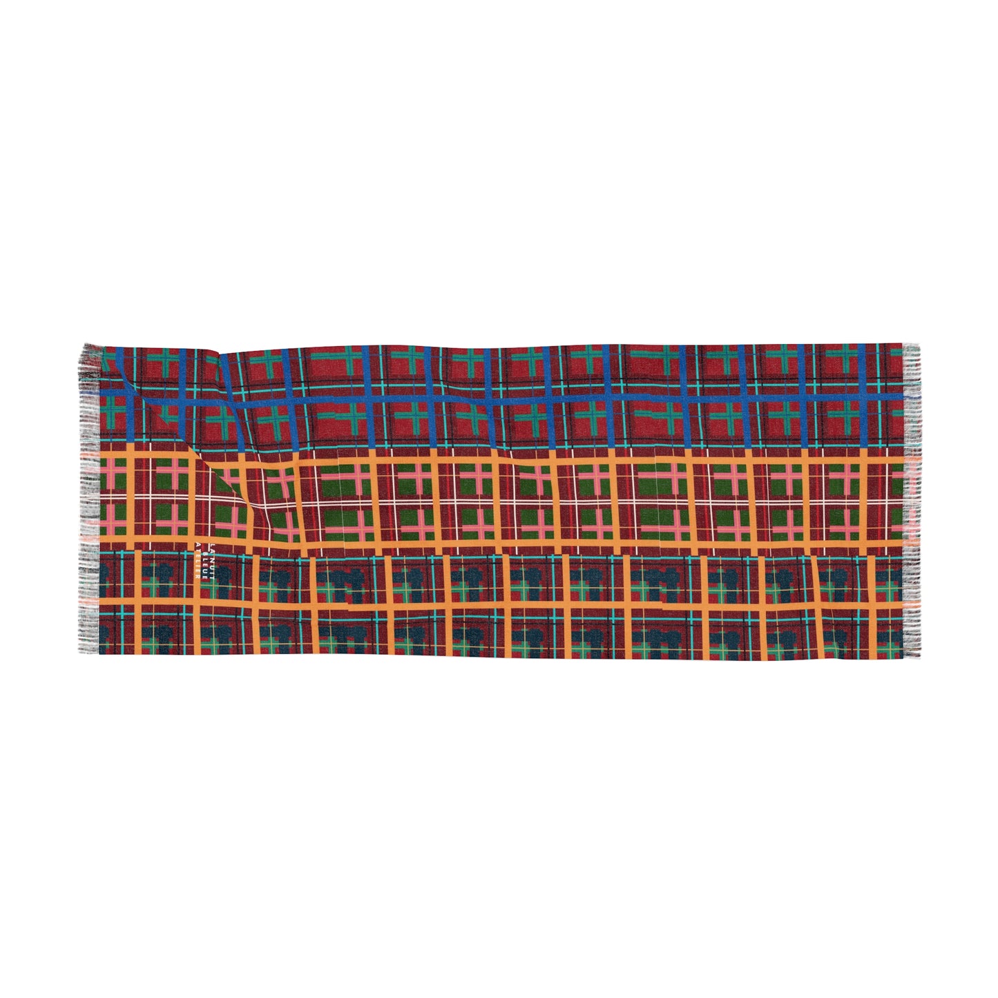 Multi Plaid No. 1 Lightweight Shawl
