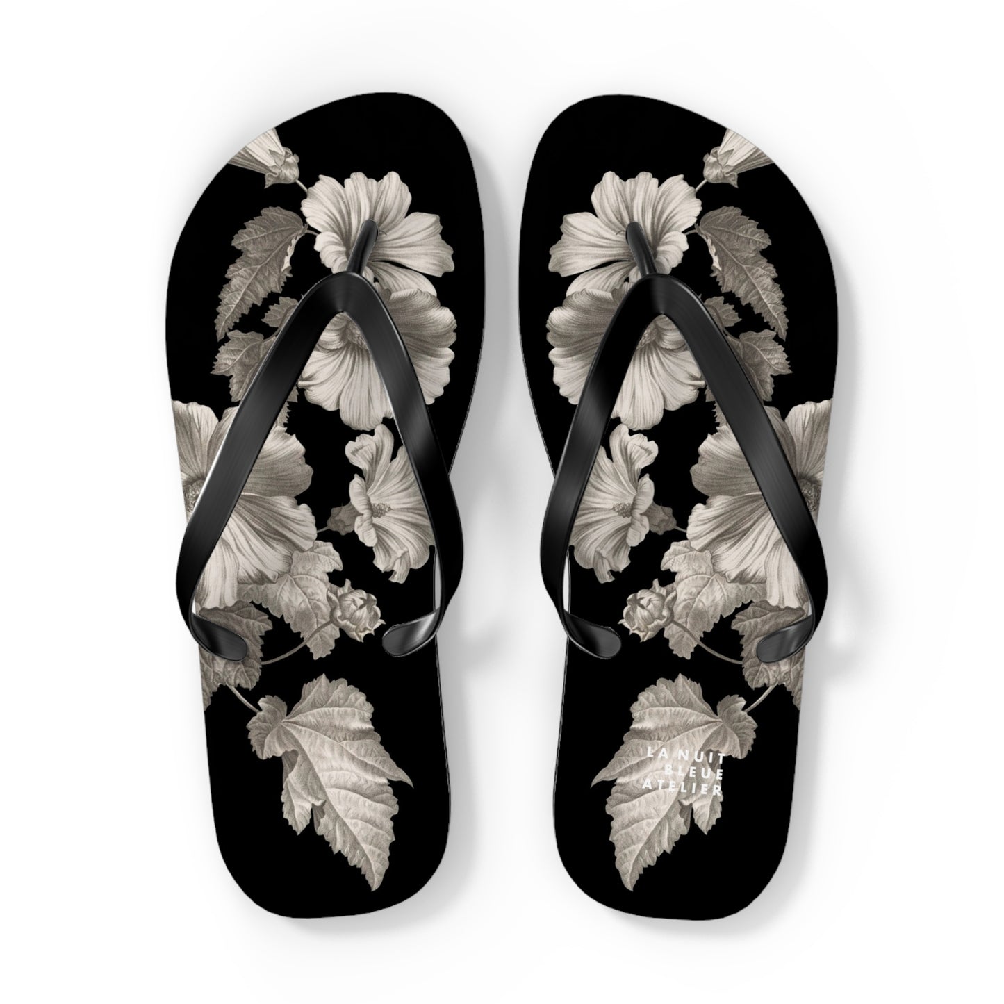 Noir Botanica No. 1 Flip Flops
